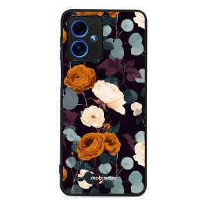 Lesklý kryt na mobil Motorola Moto G54 5G - Mobiwear Glossy GB25G, rezavé růže v noci