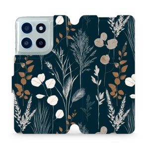 Flip pouzdro na mobil Motorola Moto G56 5G - Mobiwear VB27S, trávy na sytě tyrkysové