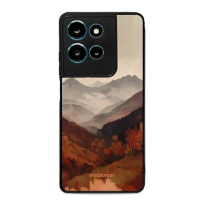 Lesklý kryt na mobil Motorola Moto G75 5G - Mobiwear Glossy GB35G, mlhavé údolí v horách