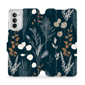 Flip pouzdro na mobil Motorola Moto G82 5G - Mobiwear VB27S, trávy na sytě tyrkysové