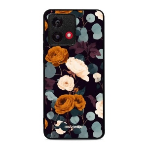 Lesklý kryt na mobil Motorola Moto G84 - Mobiwear Glossy GB25G, rezavé růže v noci
