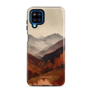 Odolný kryt na mobil Samsung Galaxy A12 - Mobiwear Elite Pro EB35E, mlhavé údolí v horách