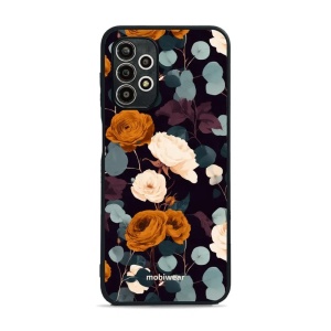 Lesklý kryt na mobil Samsung Galaxy A13 4G - Mobiwear Glossy GB25G, rezavé růže v noci