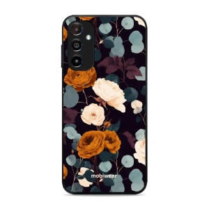 Lesklý kryt na mobil Samsung Galaxy A14 5G / Galaxy A14 4G - Mobiwear Glossy GB25G, rezavé růže v noci