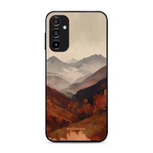 Lesklý kryt na mobil Samsung Galaxy A14 5G / Galaxy A14 4G - Mobiwear Glossy GB35G, mlhavé údolí v horách