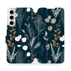 Flip pouzdro na mobil Samsung Galaxy A16 5G - Mobiwear VB27S, trávy na sytě tyrkysové
