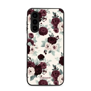 Lesklý kryt na mobil Samsung Galaxy A17 5G - Mobiwear Glossy GB31G, růže se šalvějí na krémové