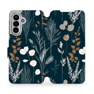 Flip pouzdro na mobil Samsung Galaxy A17 5G - Mobiwear VB27S, trávy na sytě tyrkysové