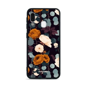 Lesklý kryt na mobil Samsung Galaxy A20e - Mobiwear Glossy GB25G, rezavé růže v noci