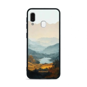 Lesklý kryt na mobil Samsung Galaxy A20e - Mobiwear Glossy GB36G, jezero v údolí