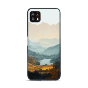 Lesklý kryt na mobil Samsung Galaxy A22 5G - Mobiwear Glossy GB36G, jezero v údolí