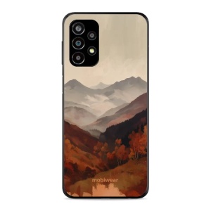 Lesklý kryt na mobil Samsung Galaxy A23 - Mobiwear Glossy GB35G, mlhavé údolí v horách