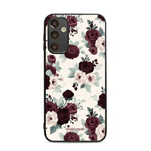 Lesklý kryt na mobil Samsung Galaxy A25 5G - Mobiwear Glossy GB31G, růže se šalvějí na krémové