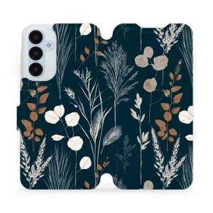 Flip pouzdro na mobil Samsung Galaxy A25 5G - Mobiwear VB27S, trávy na sytě tyrkysové