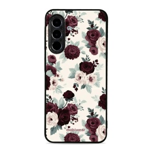 Lesklý kryt na mobil Samsung Galaxy A26 5G - Mobiwear Glossy GB31G, růže se šalvějí na krémové