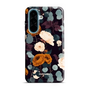 Odolný kryt na mobil Samsung Galaxy A27 - Mobiwear Elite Pro EB25E, rezavé růže v noci