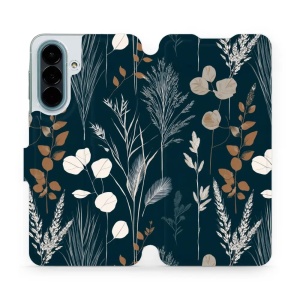 Flip pouzdro na mobil Samsung Galaxy A27 - Mobiwear VB27S, trávy na sytě tyrkysové