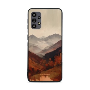 Lesklý kryt na mobil Samsung Galaxy A32 5G - Mobiwear Glossy GB35G, mlhavé údolí v horách