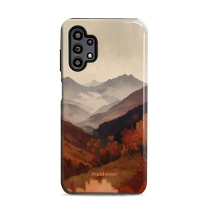 Odolný kryt na mobil Samsung Galaxy A32 5G - Mobiwear Elite Pro EB35E, mlhavé údolí v horách