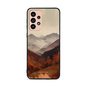 Lesklý kryt na mobil Samsung Galaxy A33 5G - Mobiwear Glossy GB35G, mlhavé údolí v horách