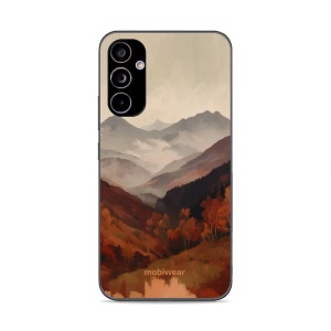 Lesklý kryt na mobil Samsung Galaxy A34 5G - Mobiwear Glossy GB35G, mlhavé údolí v horách