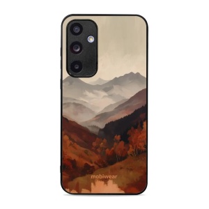 Lesklý kryt na mobil Samsung Galaxy A35 5G - Mobiwear Glossy GB35G, mlhavé údolí v horách