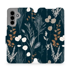 Flip pouzdro na mobil Samsung Galaxy A36 5G - Mobiwear VB27S, trávy na sytě tyrkysové