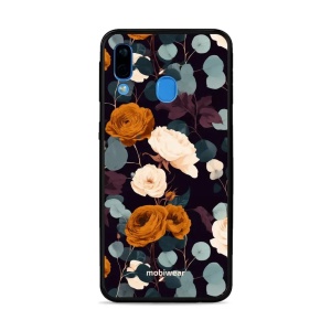 Lesklý kryt na mobil Samsung Galaxy A40 - Mobiwear Glossy GB25G, rezavé růže v noci