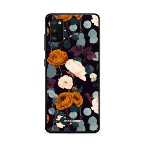 Lesklý kryt na mobil Samsung Galaxy A41 - Mobiwear Glossy GB25G, rezavé růže v noci