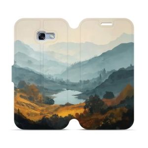 Flip pouzdro na mobil Samsung Galaxy A5 2017 - Mobiwear VB36S, jezero v údolí