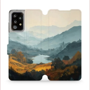 Flip pouzdro na mobil Samsung Galaxy A52 / Galaxy A52S 5G - Mobiwear VB36S, jezero v údolí