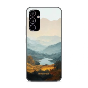Lesklý kryt na mobil Samsung Galaxy A54 - Mobiwear Glossy GB36G, jezero v údolí