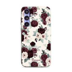 Odolný kryt na mobil Samsung Galaxy A54 - Mobiwear Elite Pro EB31E, růže se šalvějí na krémové