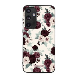 Lesklý kryt na mobil Samsung Galaxy A55 5G - Mobiwear Glossy GB31G, růže se šalvějí na krémové