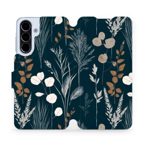 Flip pouzdro na mobil Samsung Galaxy A56 5G - Mobiwear VB27S, trávy na sytě tyrkysové