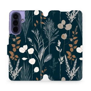 Flip pouzdro na mobil Samsung Galaxy A57 5G - Mobiwear VB27S, trávy na sytě tyrkysové