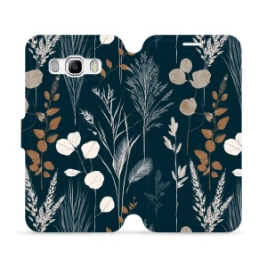 Flip pouzdro na mobil Samsung Galaxy J5 2016 - Mobiwear VB27S, trávy na sytě tyrkysové