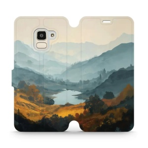 Flip pouzdro na mobil Samsung Galaxy J6 2018 - Mobiwear VB36S, jezero v údolí