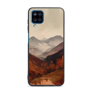 Lesklý kryt na mobil Samsung Galaxy M12 - Mobiwear Glossy GB35G, mlhavé údolí v horách