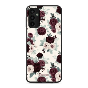 Lesklý kryt na mobil Samsung Galaxy M23 5G - Mobiwear Glossy GB31G, růže se šalvějí na krémové