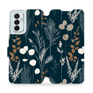 Flip pouzdro na mobil Samsung Galaxy M23 5G - Mobiwear VB27S, trávy na sytě tyrkysové