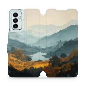 Flip pouzdro na mobil Samsung Galaxy M23 5G - Mobiwear VB36S, jezero v údolí