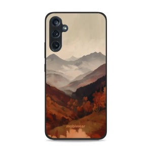 Lesklý kryt na mobil Samsung Galaxy M34 5G - Mobiwear Glossy GB35G, mlhavé údolí v horách