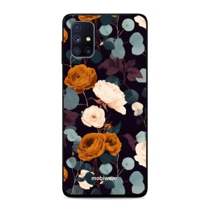 Lesklý kryt na mobil Samsung Galaxy M51 - Mobiwear Glossy GB25G, rezavé růže v noci