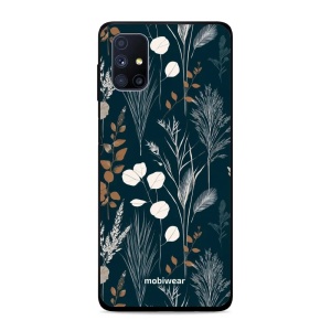 Lesklý kryt na mobil Samsung Galaxy M51 - Mobiwear Glossy GB27G, trávy na sytě tyrkysové
