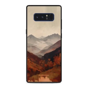 Lesklý kryt na mobil Samsung Galaxy Note 8 - Mobiwear Glossy GB35G, mlhavé údolí v horách