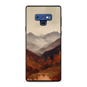 Lesklý kryt na mobil Samsung Galaxy Note 9 - Mobiwear Glossy GB35G, mlhavé údolí v horách