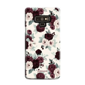 Odolný kryt na mobil Samsung Galaxy Note 9 - Mobiwear Elite Pro EB31E, růže se šalvějí na krémové