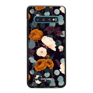 Lesklý kryt na mobil Samsung Galaxy S10 - Mobiwear Glossy GB25G, rezavé růže v noci
