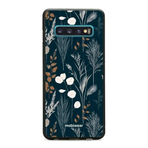 Lesklý kryt na mobil Samsung Galaxy S10 - Mobiwear Glossy GB27G, trávy na sytě tyrkysové